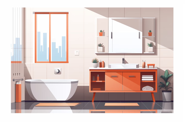 vanities flooring mirrors